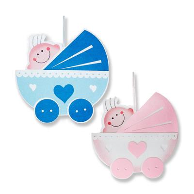 Pusette Bebek Keçe Kapı Süsü 30x30cm