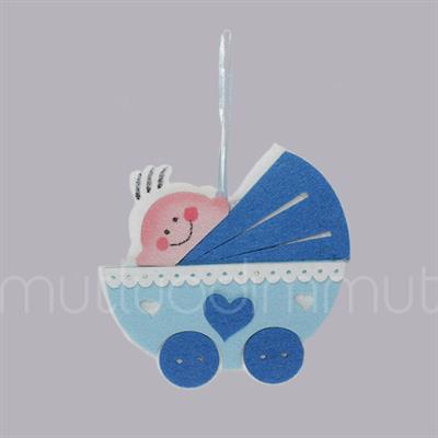 Pusette Bebek Keçe Kapı Süsü Küçük 13x13cm