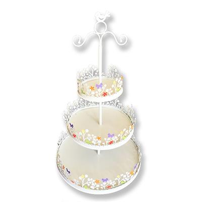 Renkli Metal Cupcake Standı 3 Katlı