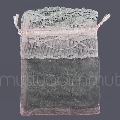 Ucu Dantel Fistolu Kese 9x12cm 12 Adet