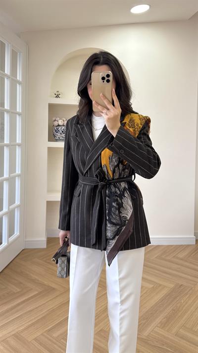 BARE PREMİUM BLAZER - ACI KAHVE