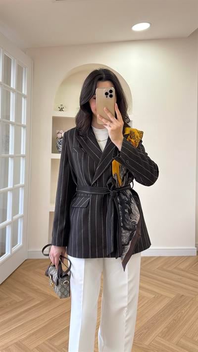 BARE PREMİUM BLAZER - ACI KAHVE