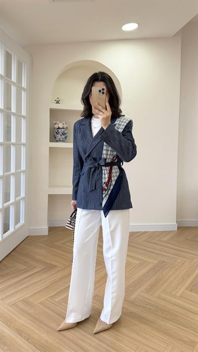BARE PREMIUM BLAZER CEKET - İNDİGO