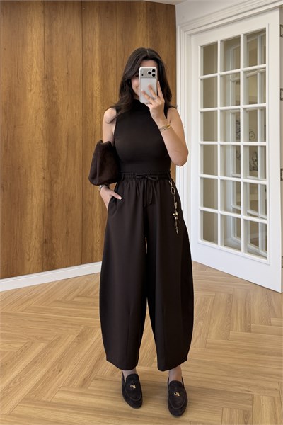 CHARMLI BARREL PANTOLON - KAHVE