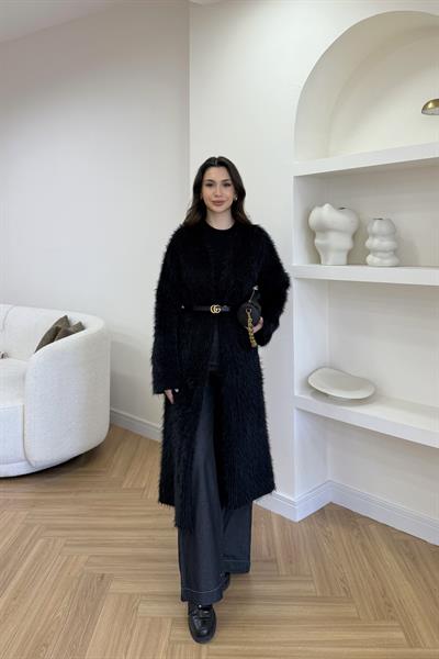 COSY TÜYLÜ HIRKA - SİYAH
