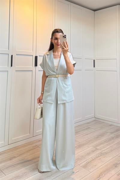 ELENOR CEKETLİ TAKIM - BEBE MAVİSİ