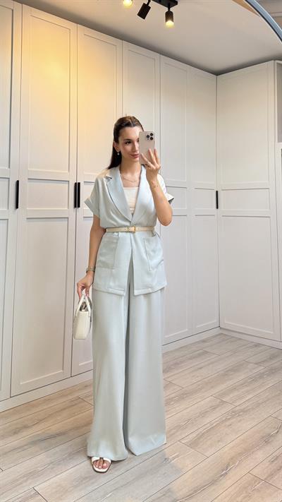 ELENOR CEKETLİ TAKIM - BEBE MAVİSİ
