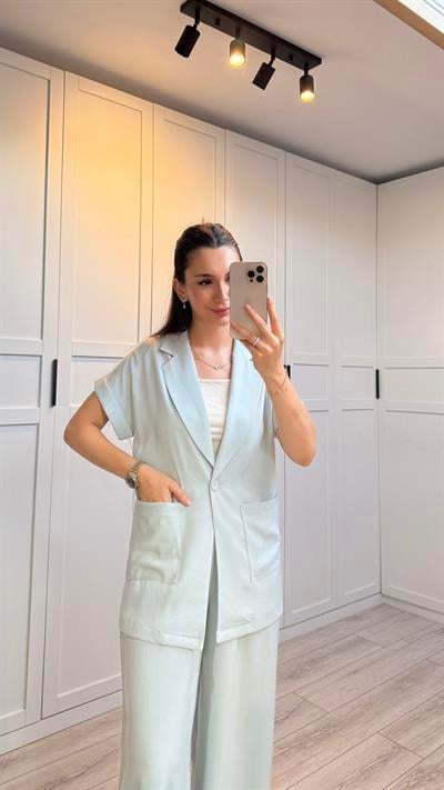 ELENOR CEKETLİ TAKIM - BEBE MAVİSİ