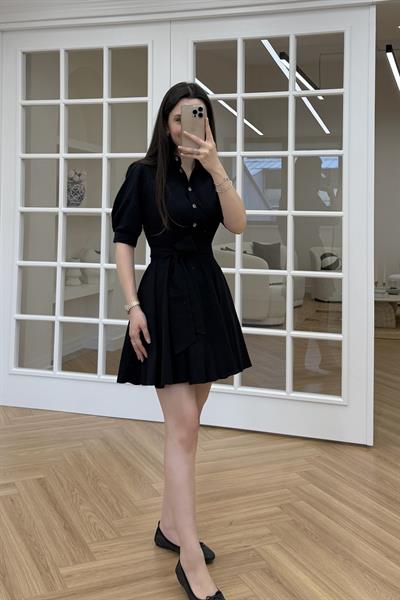 ELİSA KLOŞ ELBİSE - SİYAH