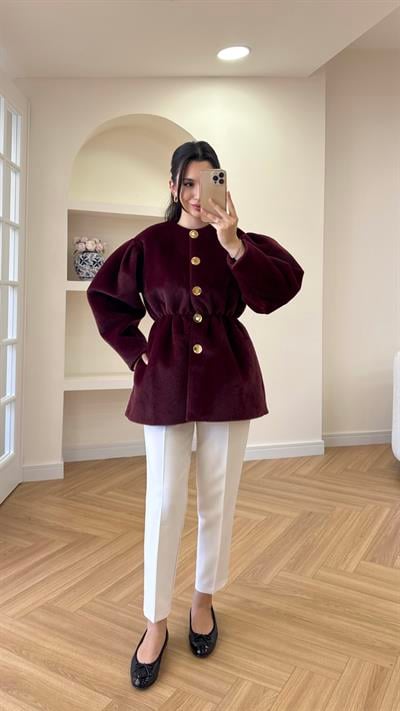 GOLD FOX KAŞE CEKET - BORDO