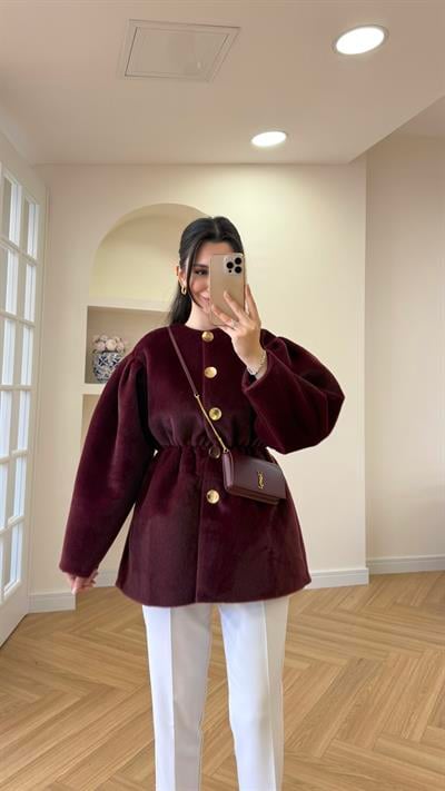GOLD FOX KAŞE CEKET - BORDO