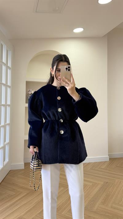 GOLD FOX KAŞE CEKET - LACİVERT 