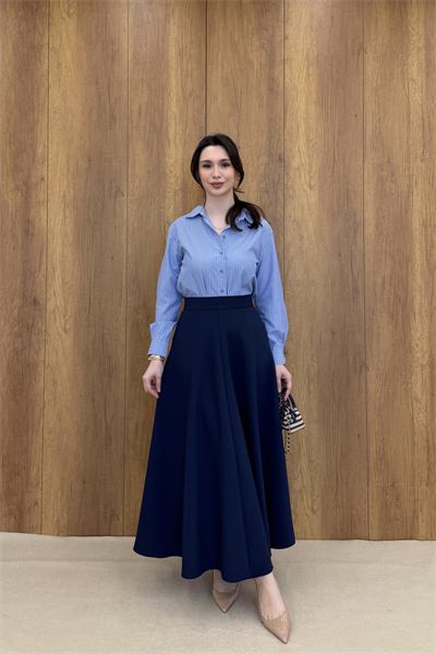 MAGE VOLANLI ETEK - LACİVERT