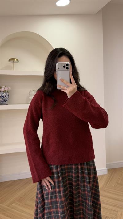 MONA TRİKO KAZAK - BORDO