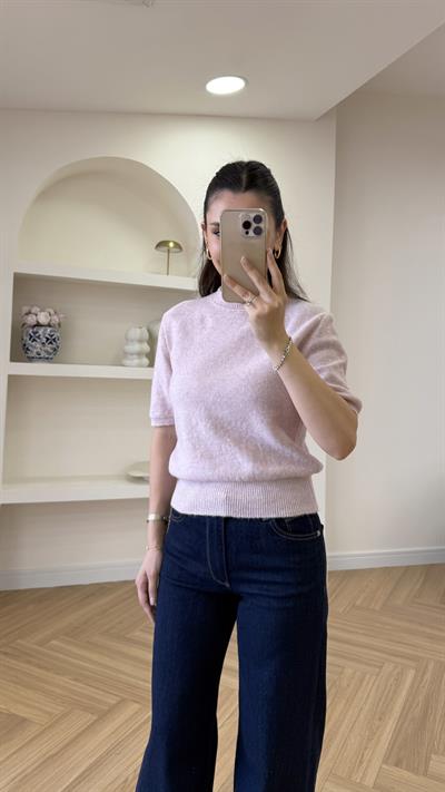 PUL DETAYLI TRİKO - PEMBE