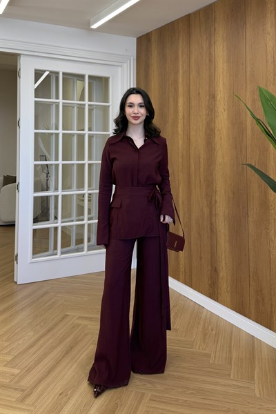 SALTA ÜÇLÜ TAKIM - BORDO