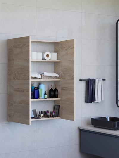 Detamob Kapaklı İnce Çok Amaçlı Dolap 104x72cm