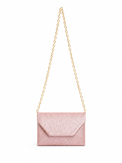 Blush Işıltılı Çapraz Çanta Pudra