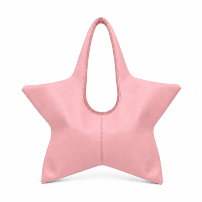 Star Yıldız Form Kadın Omuz Çantası – Pembe