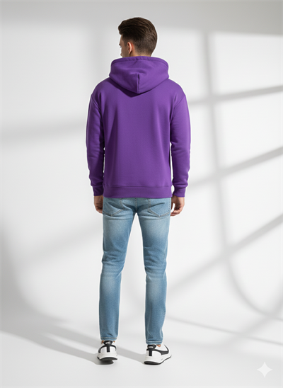 Unısex Regular Fıt Cepli Kapüşonlu Yumuşak Dokulu Classic Sweatshirt