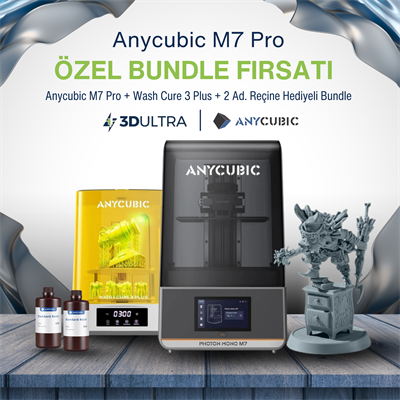 Anycubic M7 Pro + Wash Cure 3 Plus Bundle (Reçine Hediyeli)