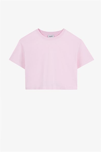 Alegion Crop T-Shirt 005 – Pembe