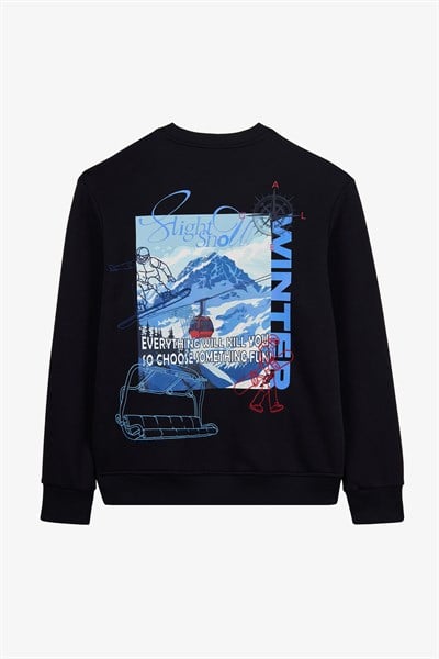 Alegion Solistice Erkek Sweatshirt 008 – Siyah 04 Kayak