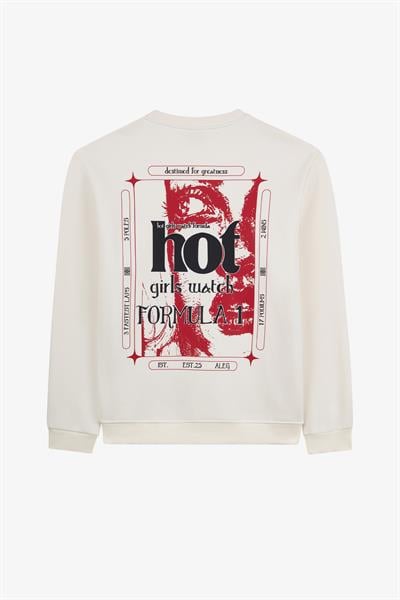 Alegion Solistice Erkek Sweatshirt 011 – Ekru 06 Formula 1