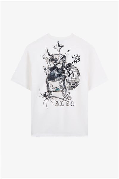 Alegion Solistice Erkek  T-Shirt 004 – Ekru 04 Disko