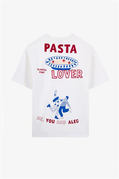 Alegion Solistice Erkek T-Shirt 013 – Ekru 13 Pasta Lover