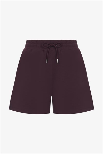 Bordo Regular Fit Kadın Şort 33