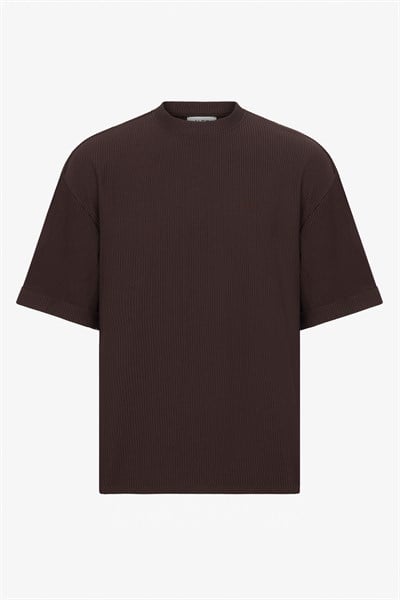 Kahverengi Regular Fit Erkek T-Shirt 19