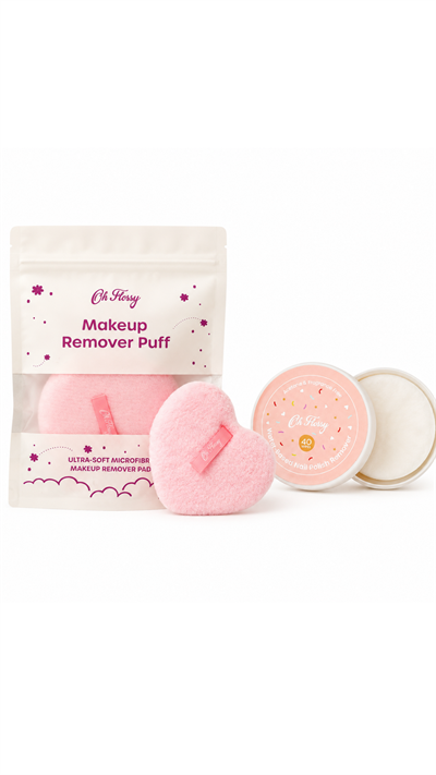Oh Flossy Yıkanabilir Makyaj Temizleme Pufu - Su Bazlı Oje Çıkarıcı Set