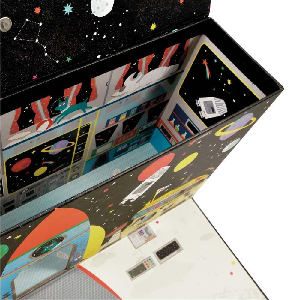 FLOSS & ROCK Ahşap Figürlü Oyun Kutuları/Space