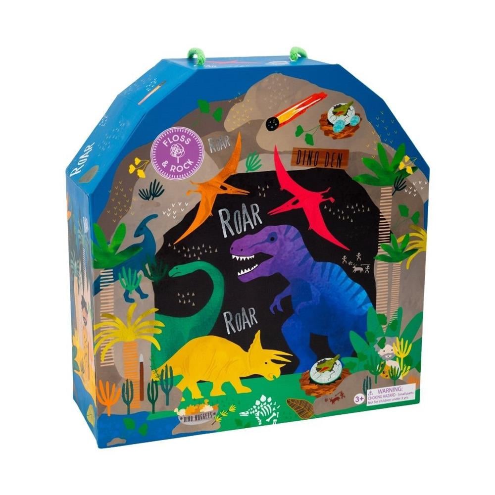 FLOSS & ROCK Ahşap Figürlü Oyun Kutuları / Dino