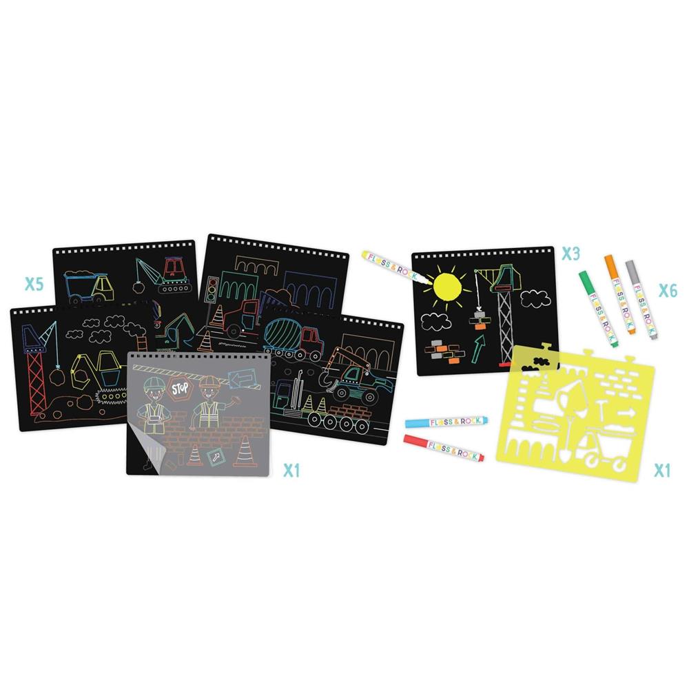 FLOSS & ROCK Chalk Board Eskiz Kitabı / Constuctıon *YENİ*