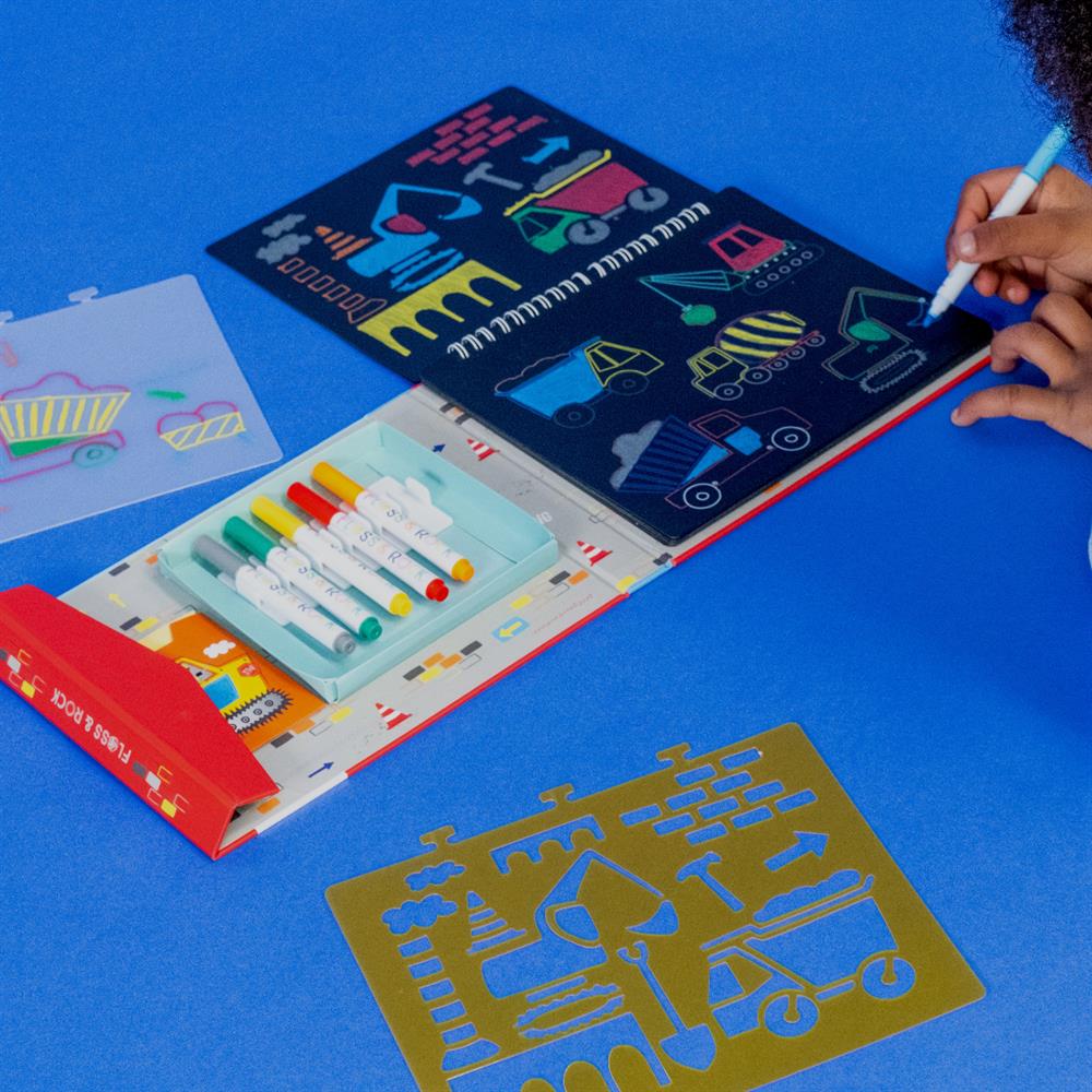 FLOSS & ROCK Chalk Board Eskiz Kitabı / Constuctıon *YENİ*