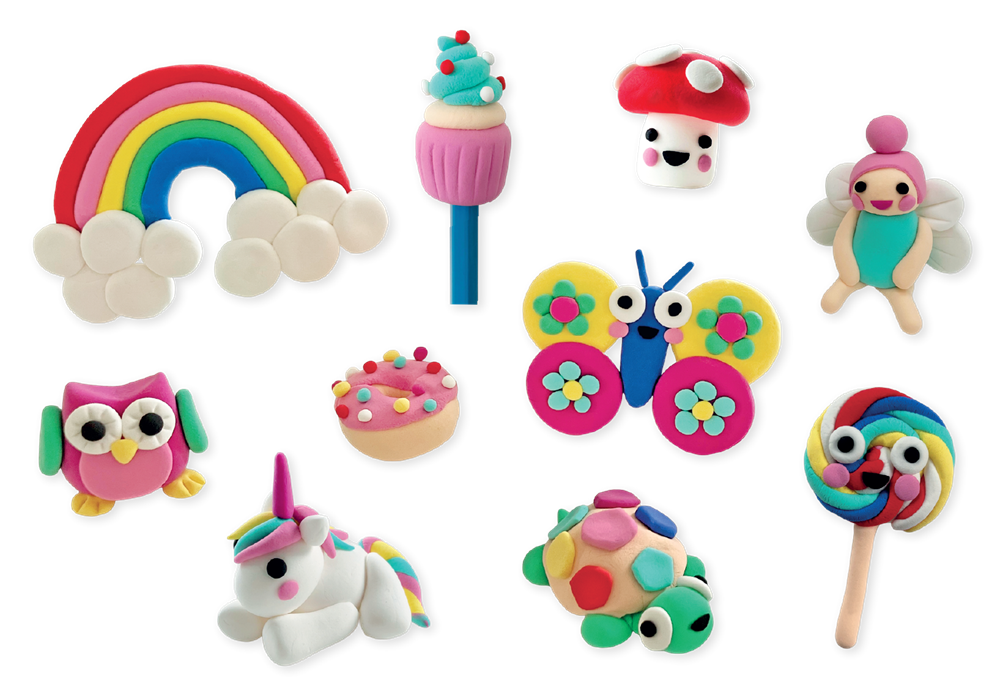 Floss & Rock Clay And Play Hava İle Kuruyan Kil Seti/ Rainbow Fairy
