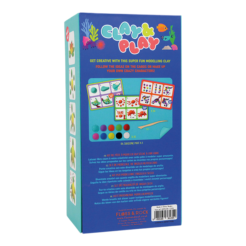 Floss & Rock Clay And Play Hava İle Kuruyan Kil Seti/ Ocean