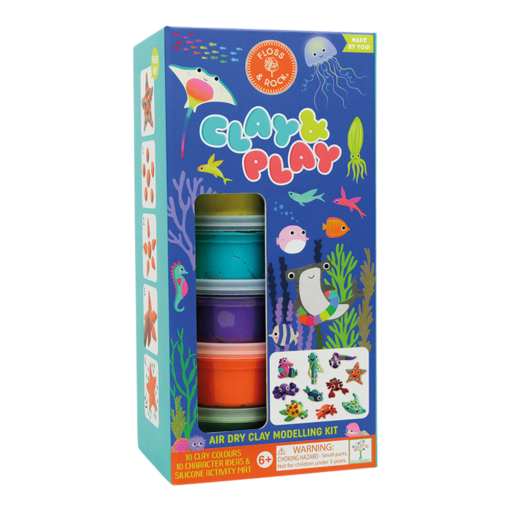 Floss & Rock Clay And Play Hava İle Kuruyan Kil Seti/ Ocean