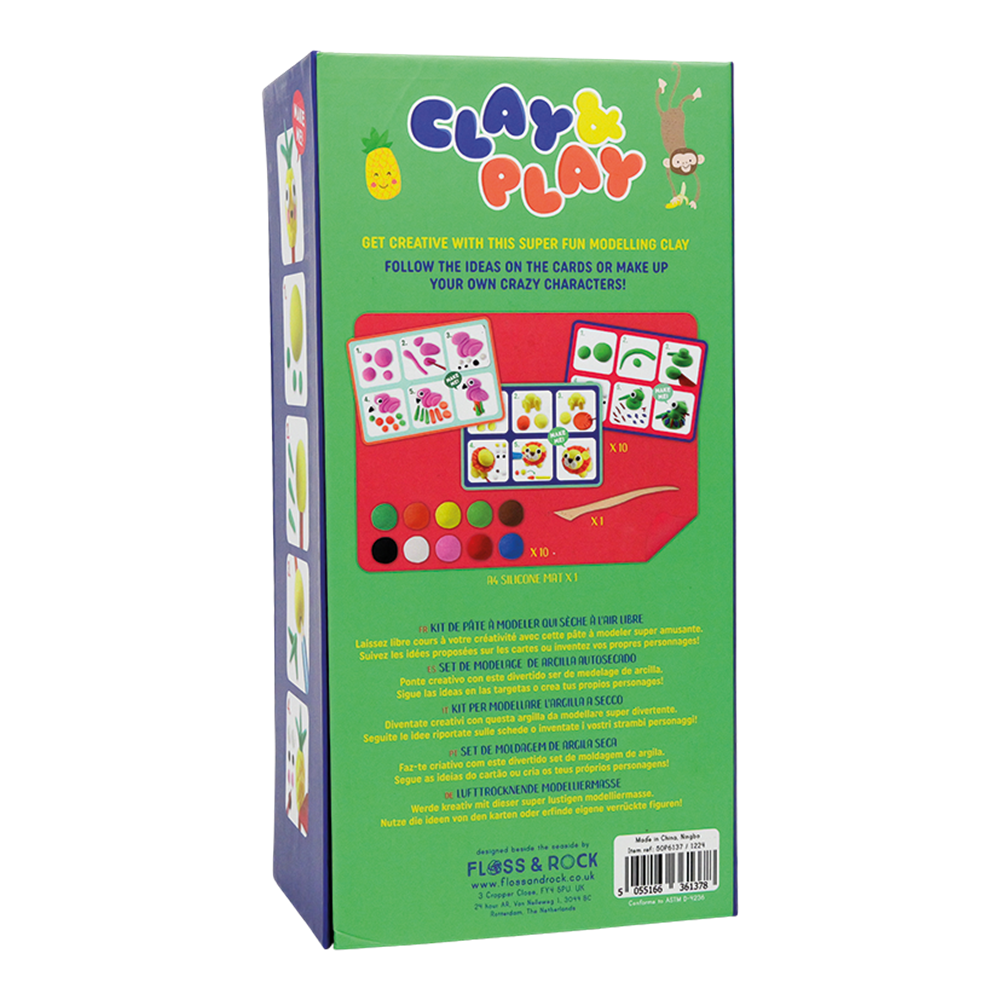 Floss & Rock Clay And Play Hava İle Kuruyan Kil Seti/ Jungle