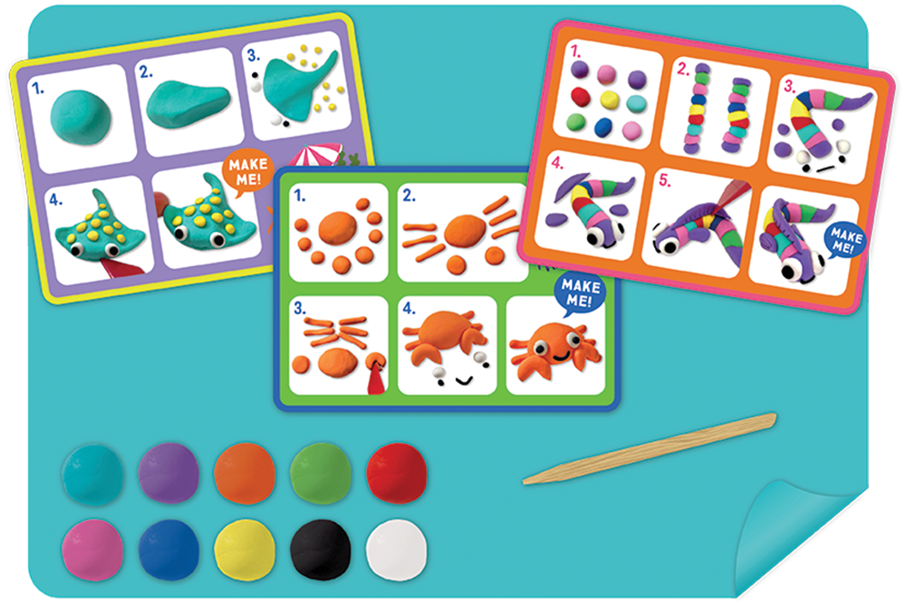 Floss & Rock Clay And Play Hava İle Kuruyan Kil Seti/ Ocean