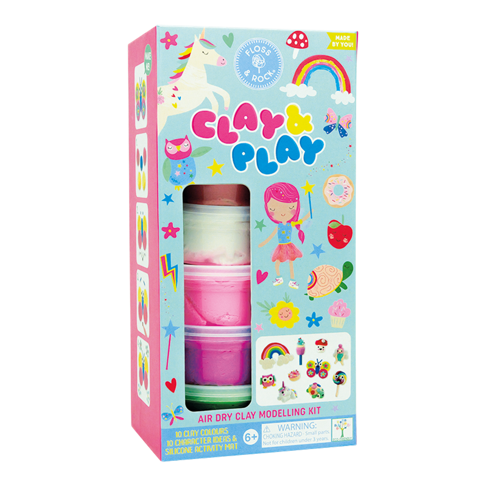 Floss & Rock Clay And Play Hava İle Kuruyan Kil Seti/ Rainbow Fairy