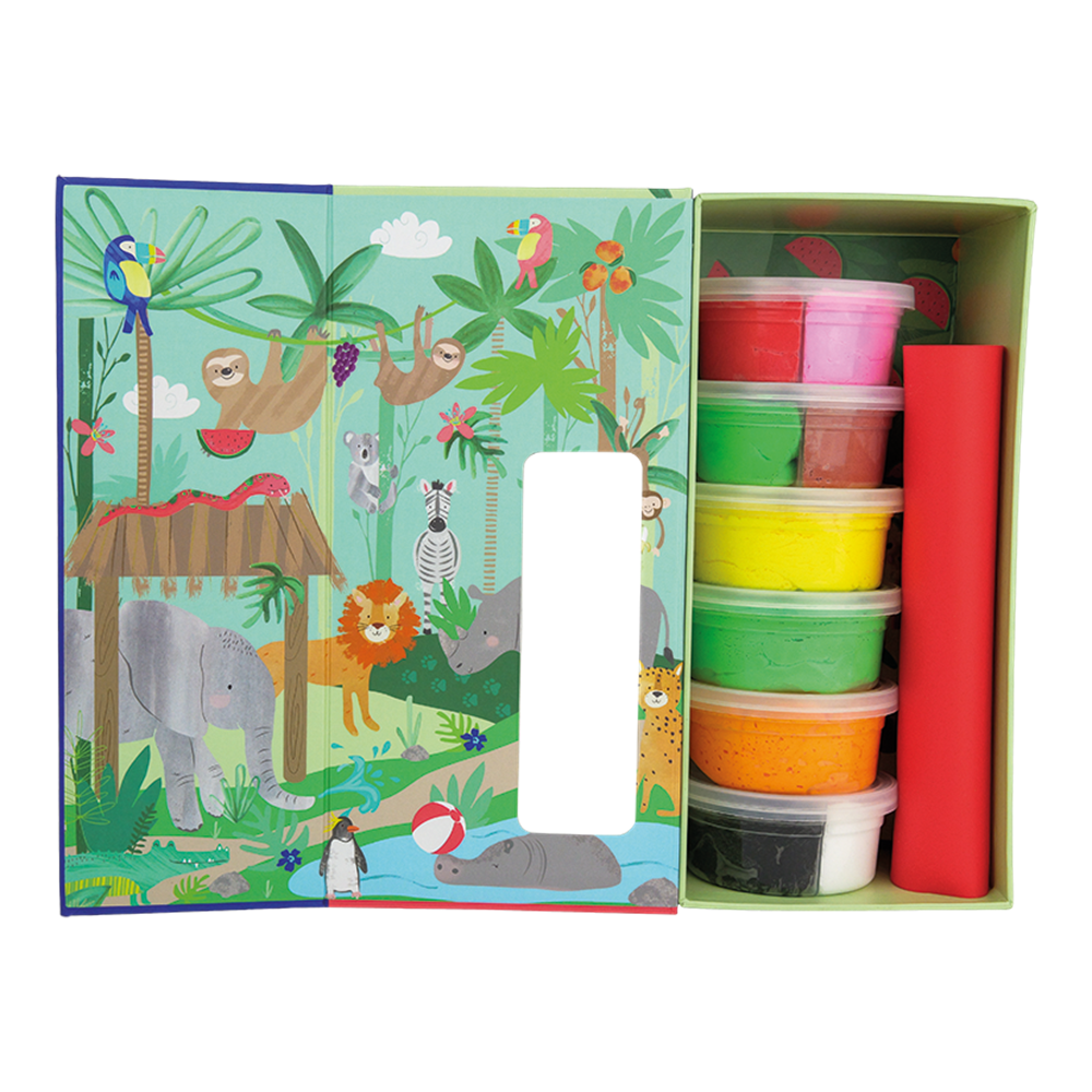 Floss & Rock Clay And Play Hava İle Kuruyan Kil Seti/ Jungle