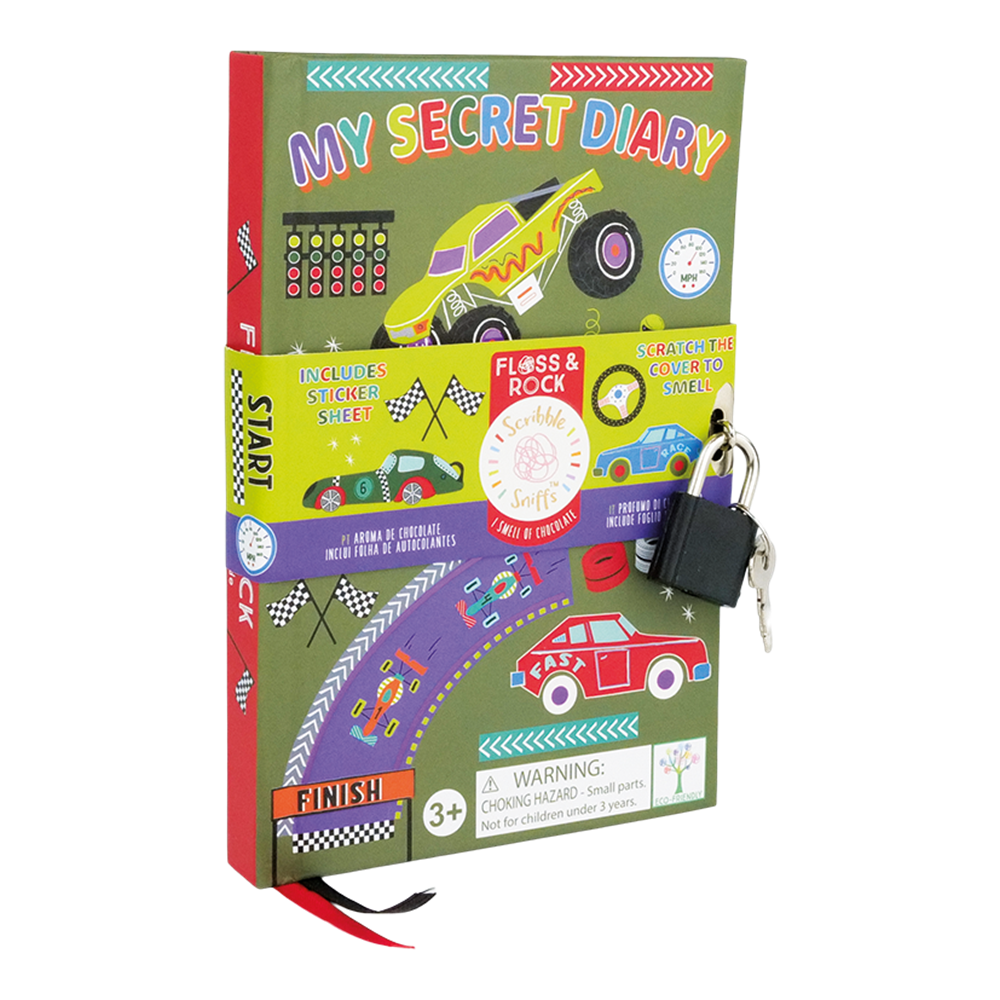 FLOSS & ROCK Kokulu Kilitli Günlük / Cars