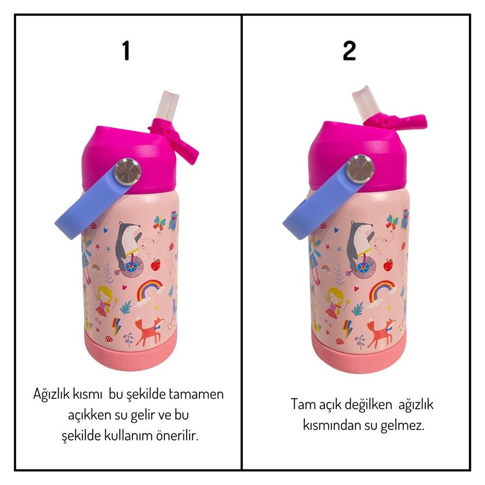 FLOSS & ROCK Paslanmaz Çelik Pipetli Suluk / Adventure