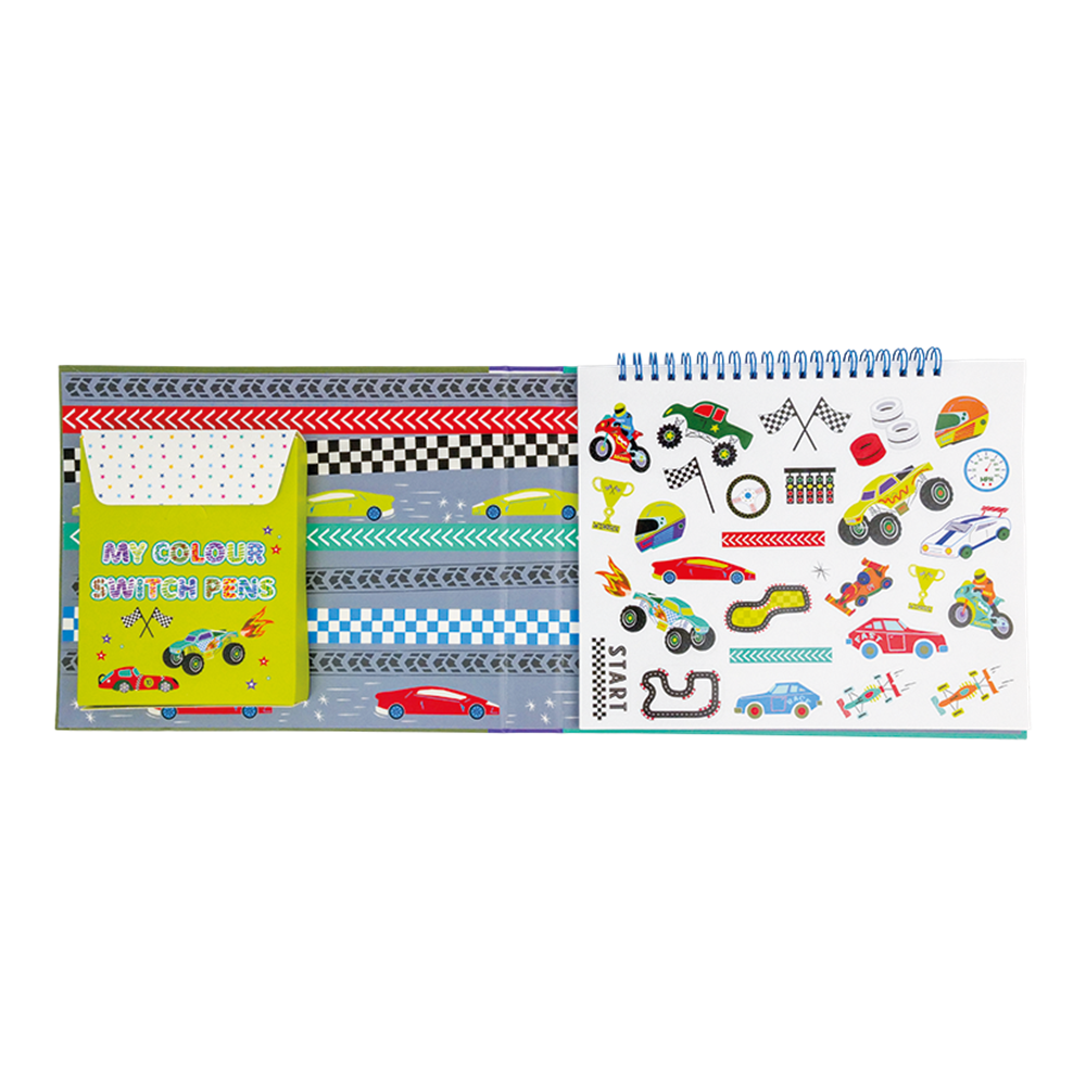 Floss & Rock Renk Değiştiren Sihirli Aktivite Kitabı / Cars