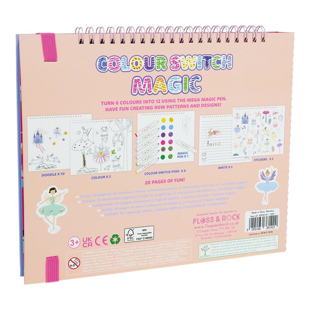 Floss & Rock Renk Değiştiren Sihirli Aktivite Kitabı / Enchanted