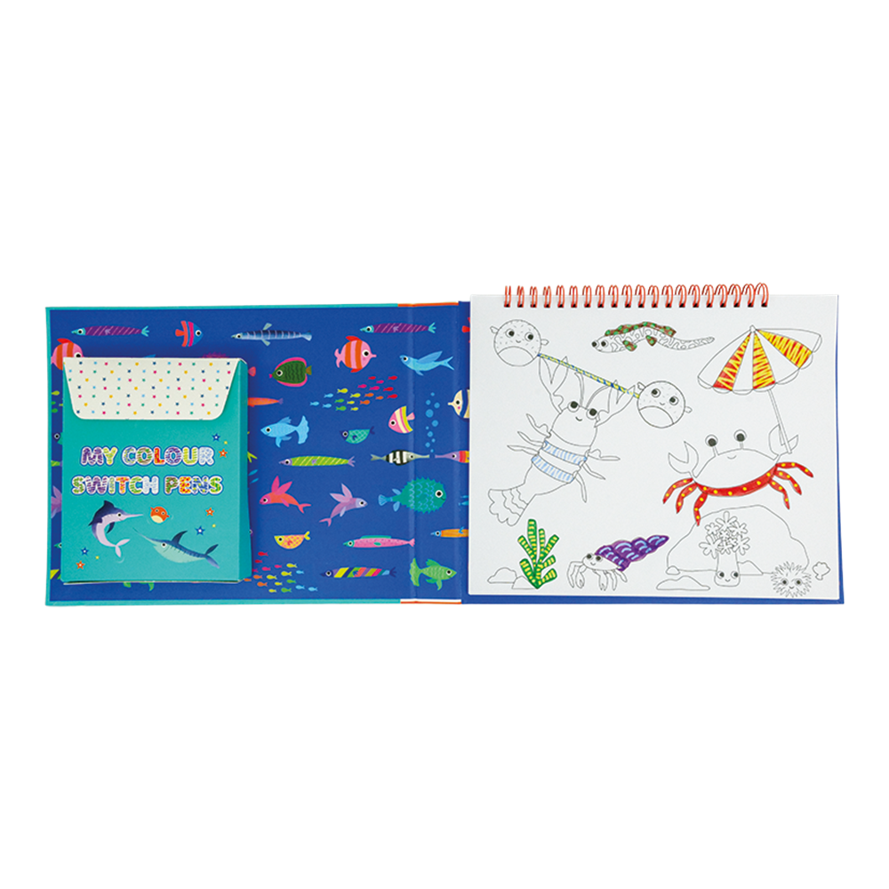 Floss & Rock Renk Değiştiren Sihirli Aktivite Kitabı / Ocean