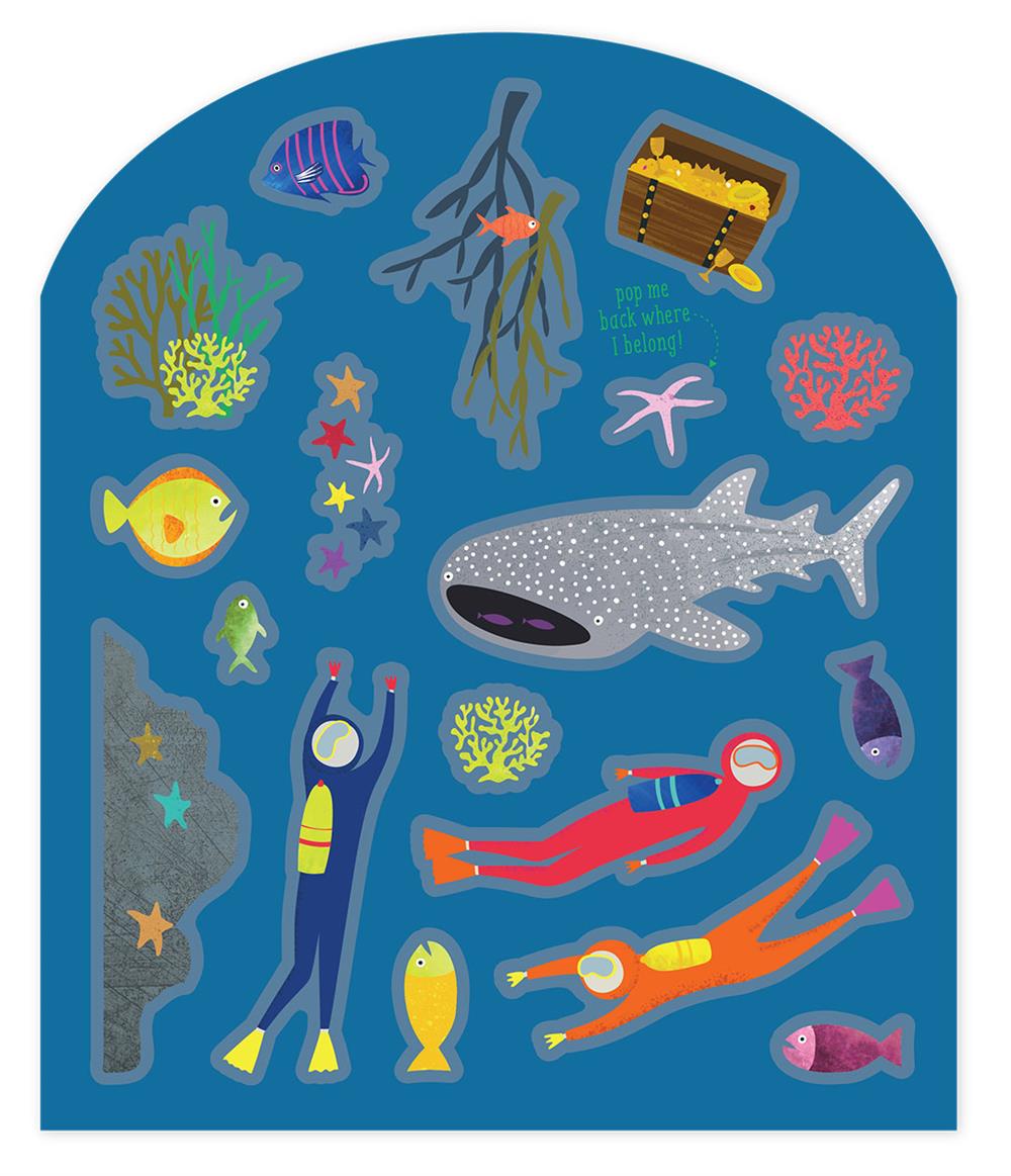 FLOSS & ROCK Tak Çıkart Sticker Oyun Sahnesi / Deep Sea *YENİ*